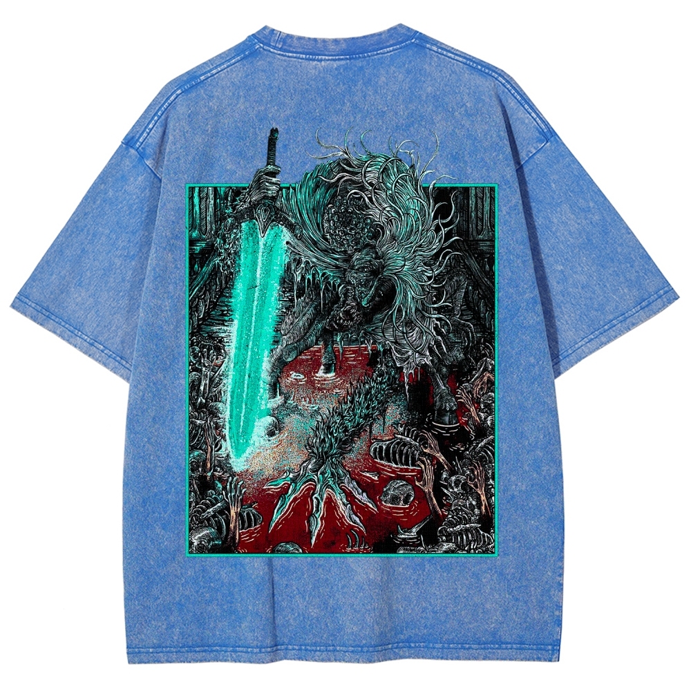 Bloodborne Ludwig The Accursed Holy Blade Grim Unisex Washed T-Shirt