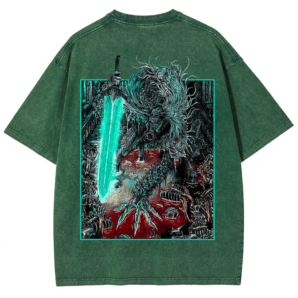 Bloodborne Ludwig The Accursed Holy Blade Grim Unisex Washed T-Shirt