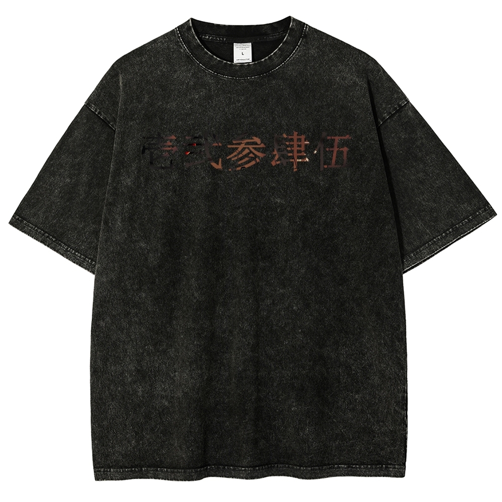 Demon Slayer Clothing Washed Cotton T-Shirt