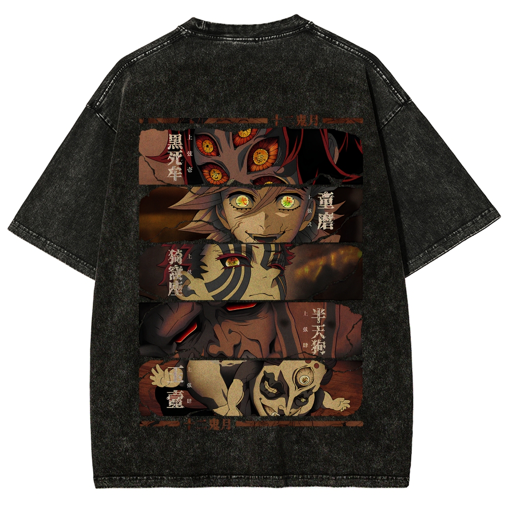 Demon Slayer Clothing Washed Cotton T-Shirt