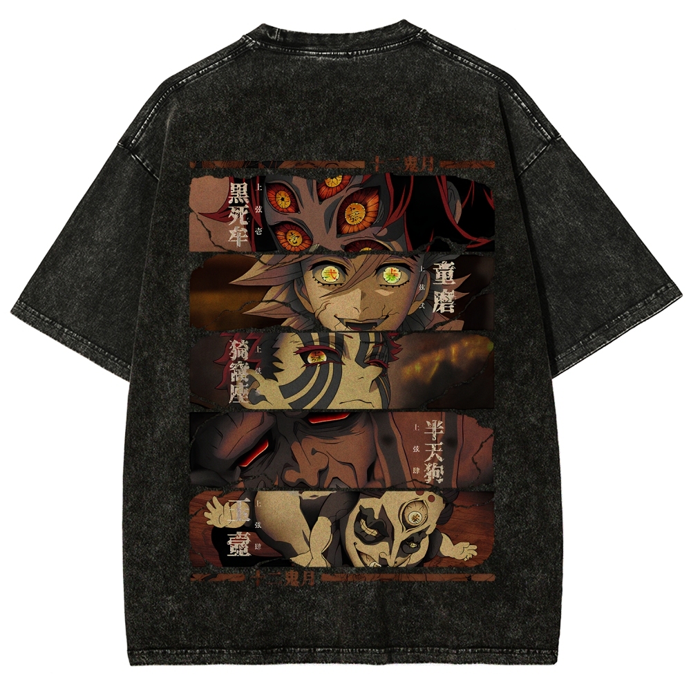 Demon Slayer Clothing Washed Cotton T-Shirt