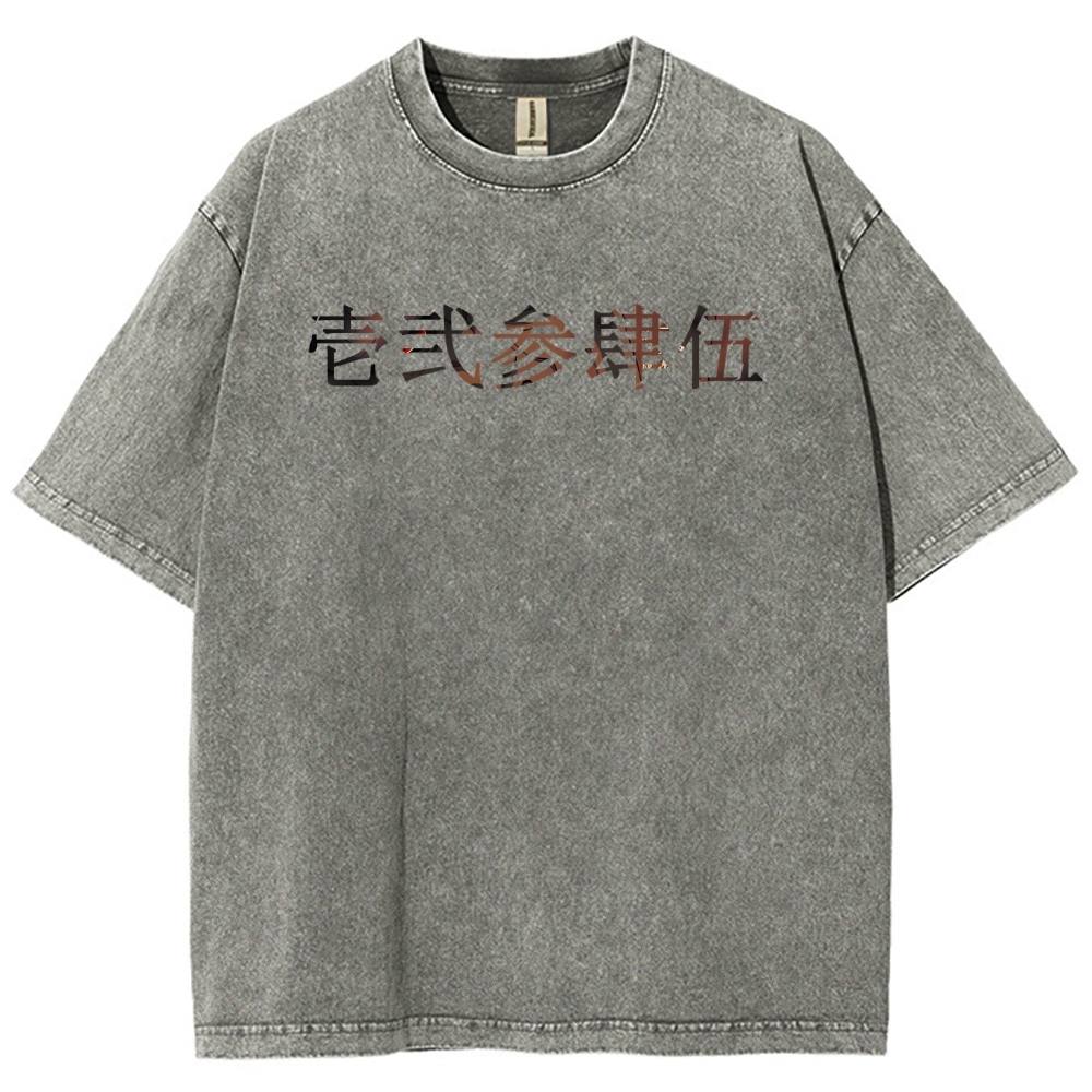 Demon Slayer Clothing Washed Cotton T-Shirt