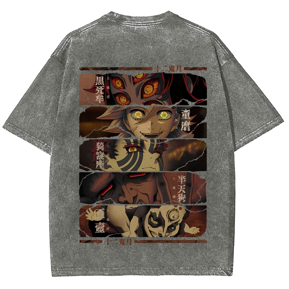 Demon Slayer Clothing Washed Cotton T-Shirt