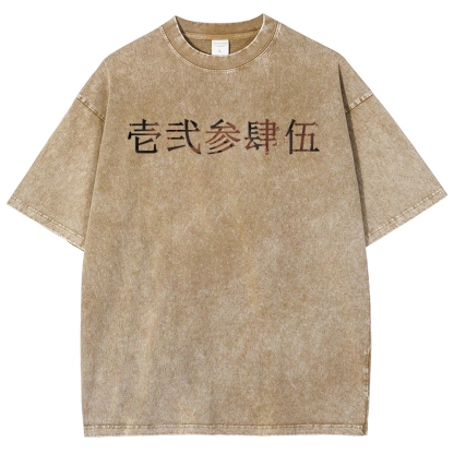 Demon Slayer Clothing Washed Cotton T-Shirt