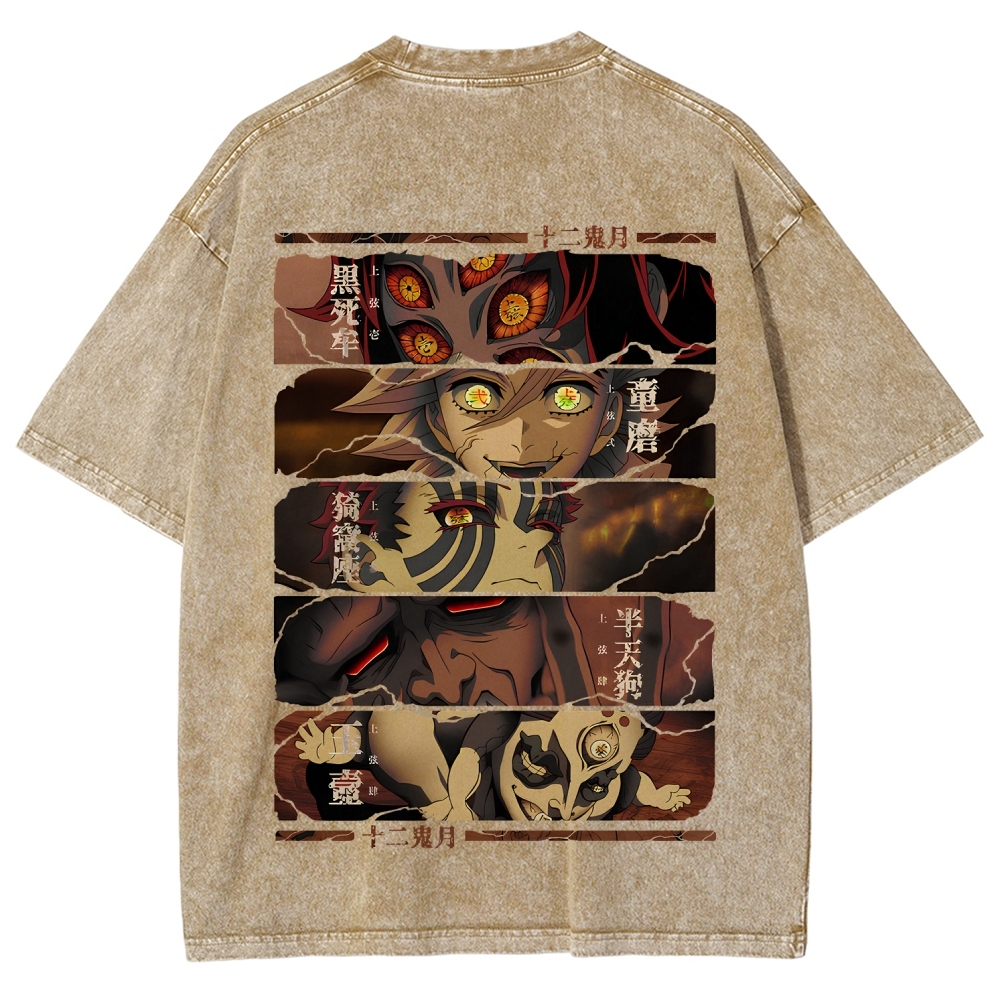 Demon Slayer Clothing Washed Cotton T-Shirt