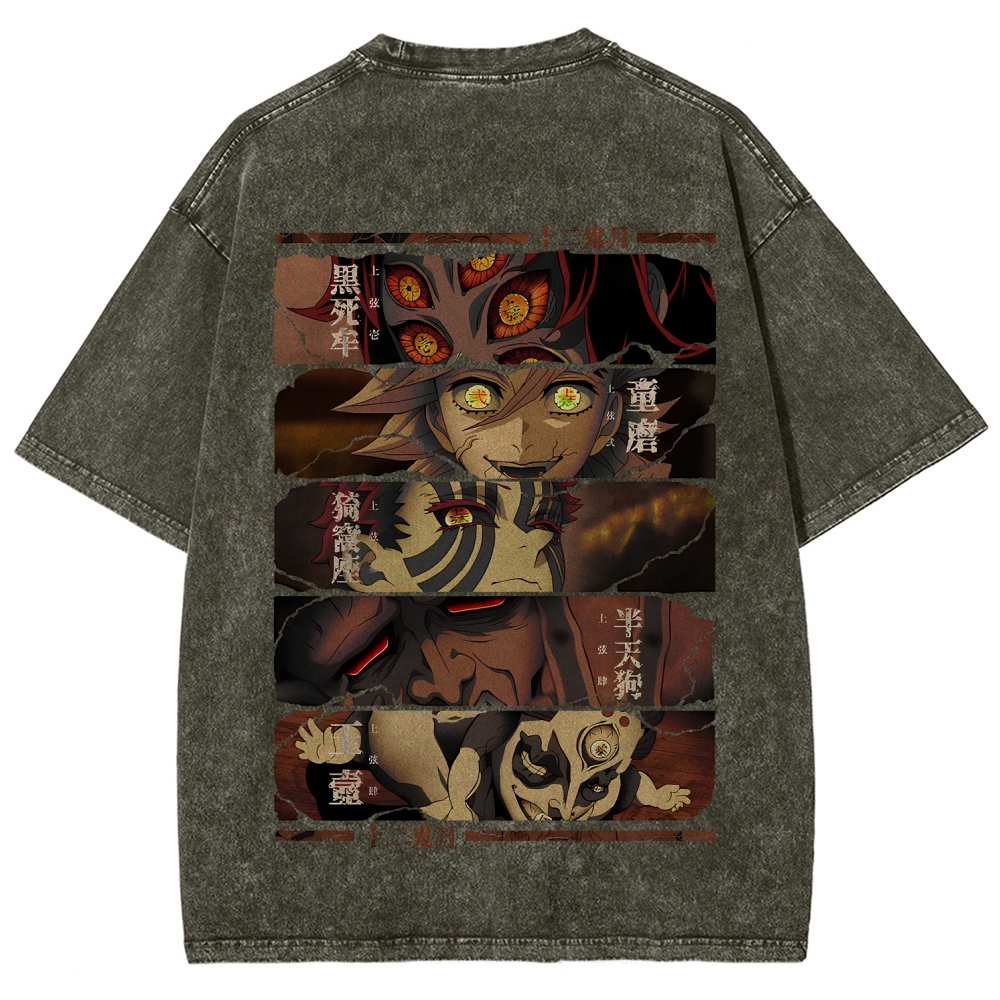 Demon Slayer Clothing Washed Cotton T-Shirt