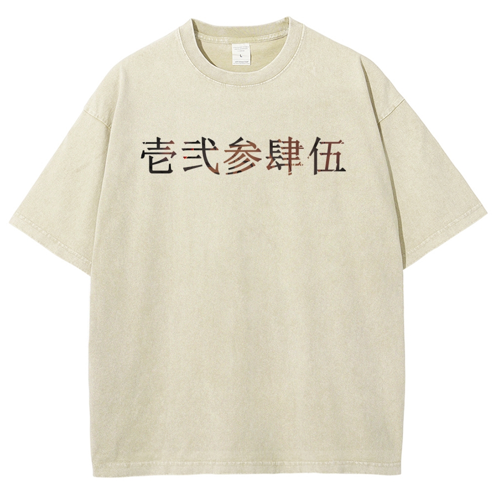 Demon Slayer Clothing Washed Cotton T-Shirt