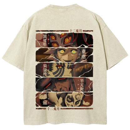 Demon Slayer Clothing Washed Cotton T-Shirt