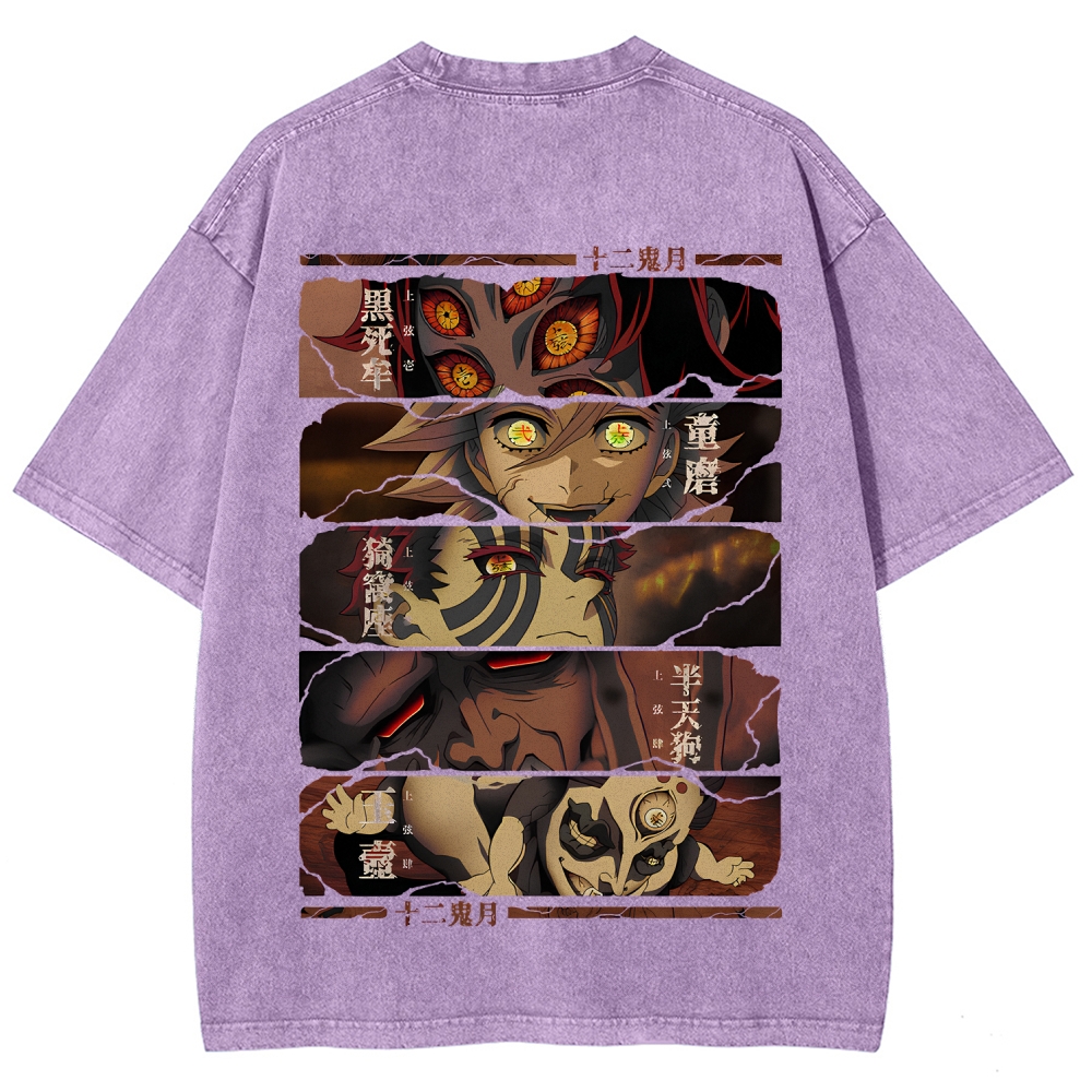 Demon Slayer Clothing Washed Cotton T-Shirt