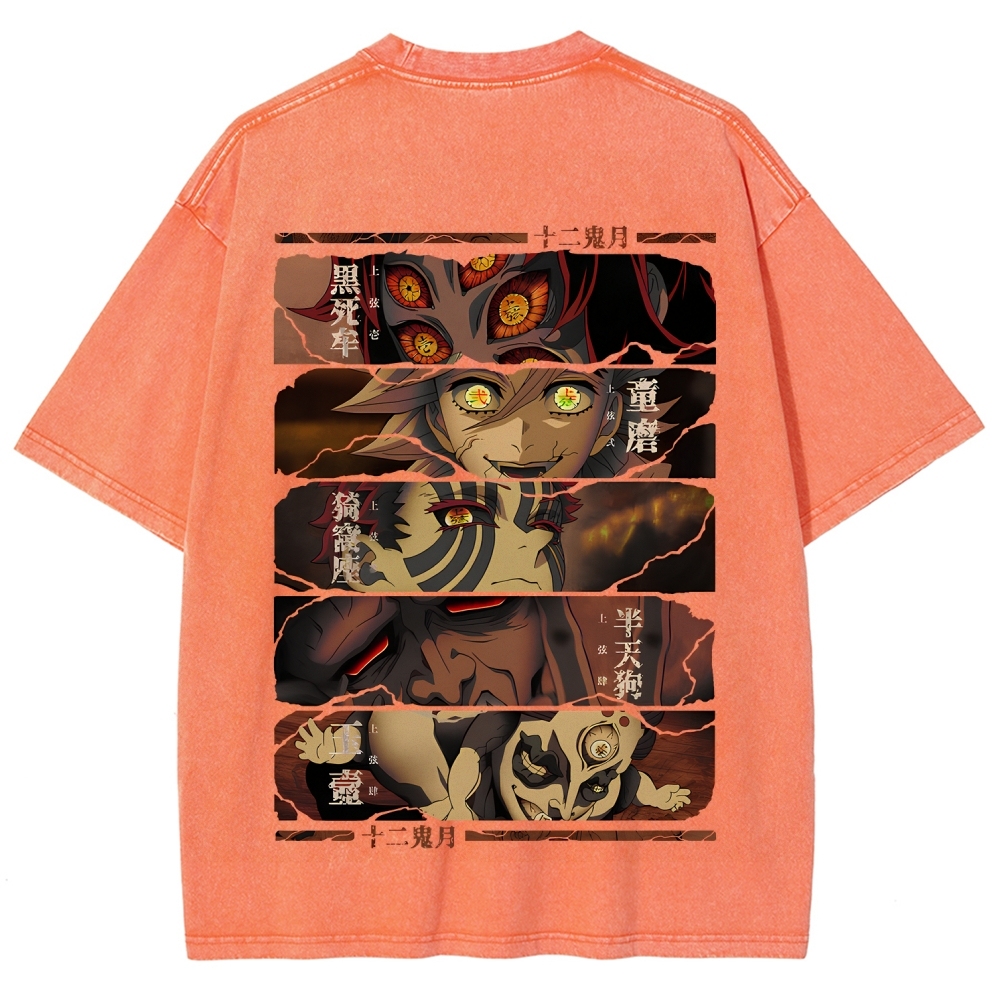 Demon Slayer Clothing Washed Cotton T-Shirt
