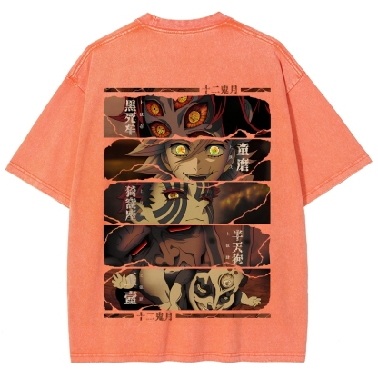Demon Slayer Clothing Washed Cotton T-Shirt