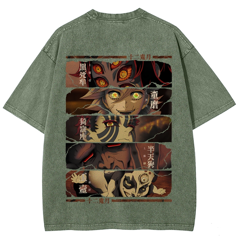 Demon Slayer Clothing Washed Cotton T-Shirt