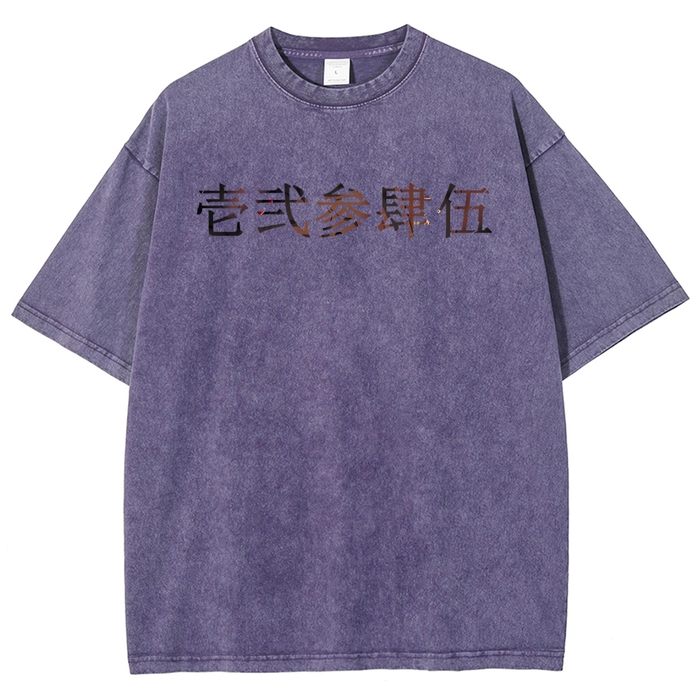 Demon Slayer Clothing Washed Cotton T-Shirt
