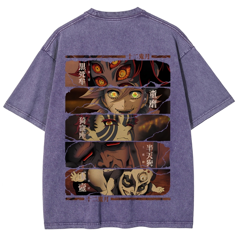 Demon Slayer Clothing Washed Cotton T-Shirt