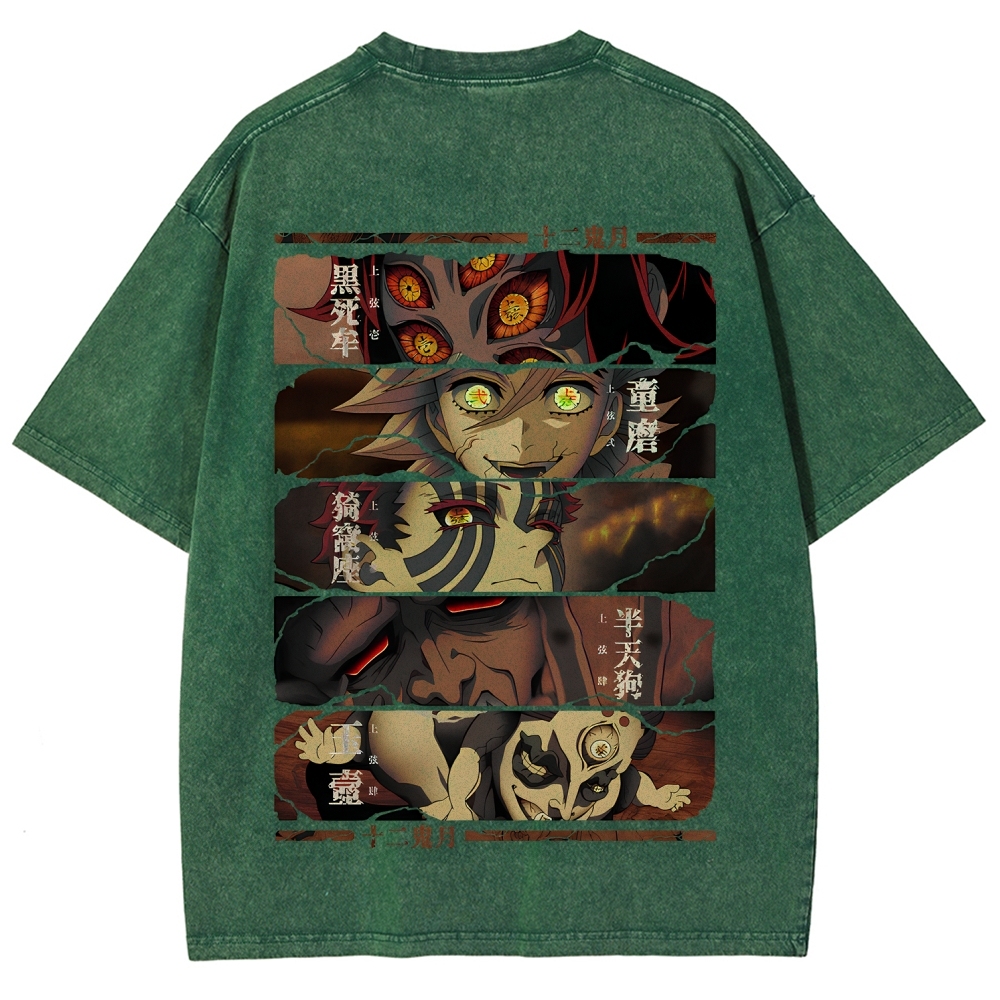 Demon Slayer Clothing Washed Cotton T-Shirt
