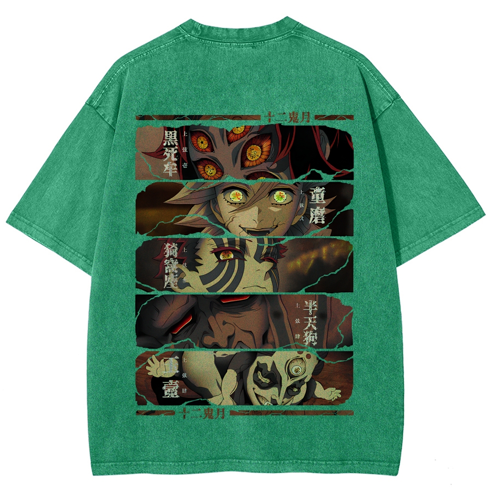 Demon Slayer Clothing Washed Cotton T-Shirt