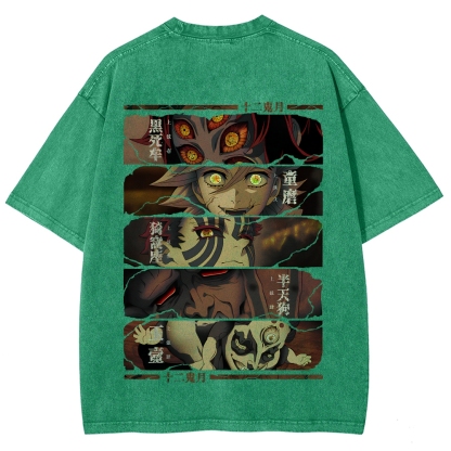 Demon Slayer Clothing Washed Cotton T-Shirt