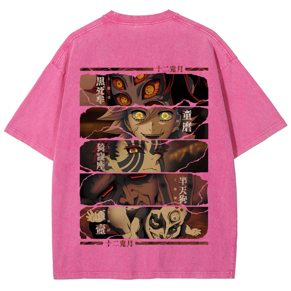 Demon Slayer Clothing Washed Cotton T-Shirt