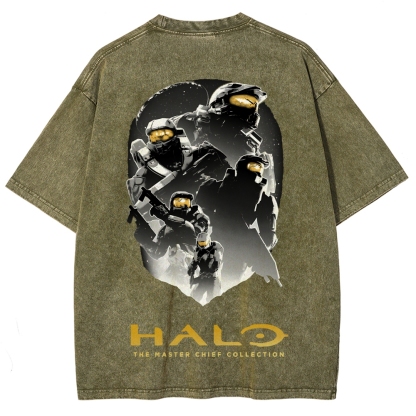 Halo Unisex Fit Washed T-Shirt