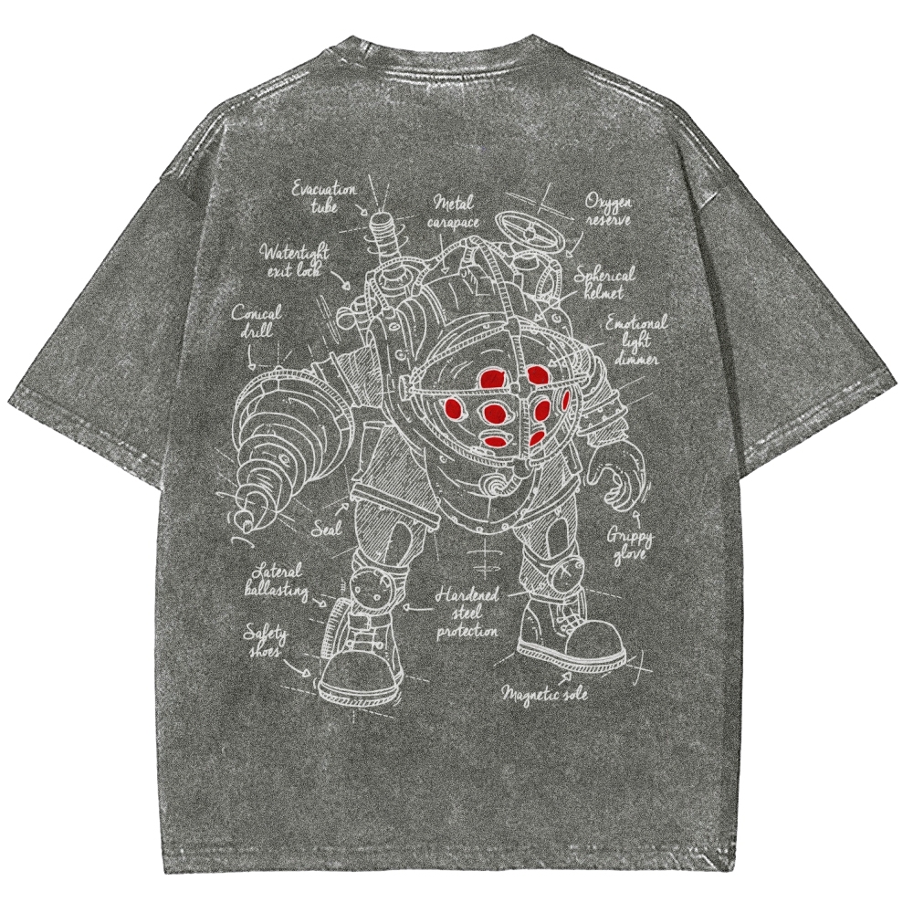 Bioshock Unisex Fit Washed T-Shirt