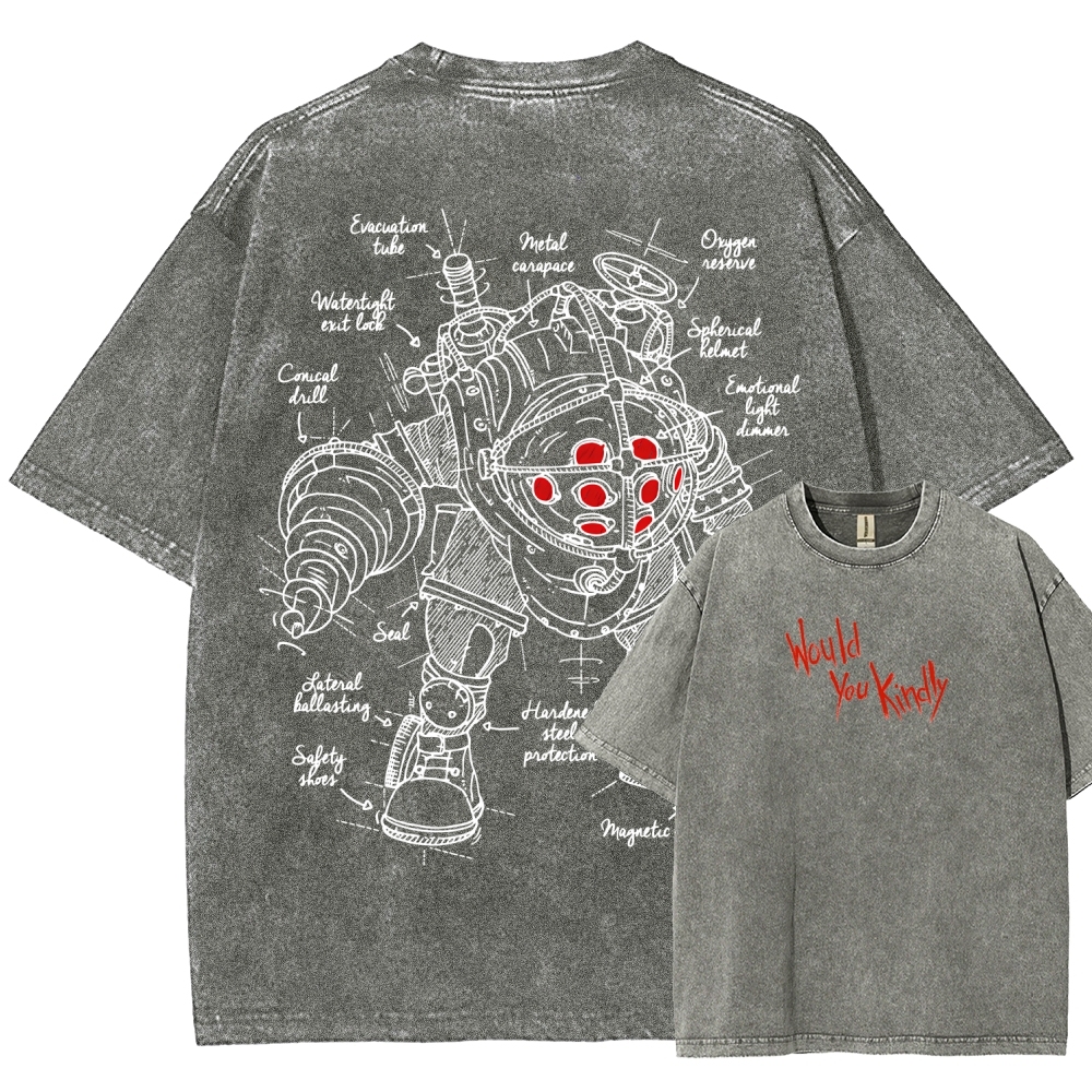 Bioshock Unisex Fit Washed T-Shirt