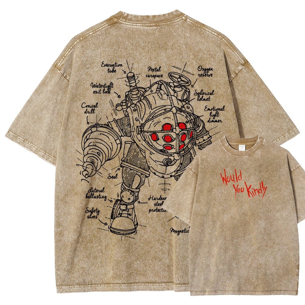 Bioshock Unisex Fit Washed T-Shirt