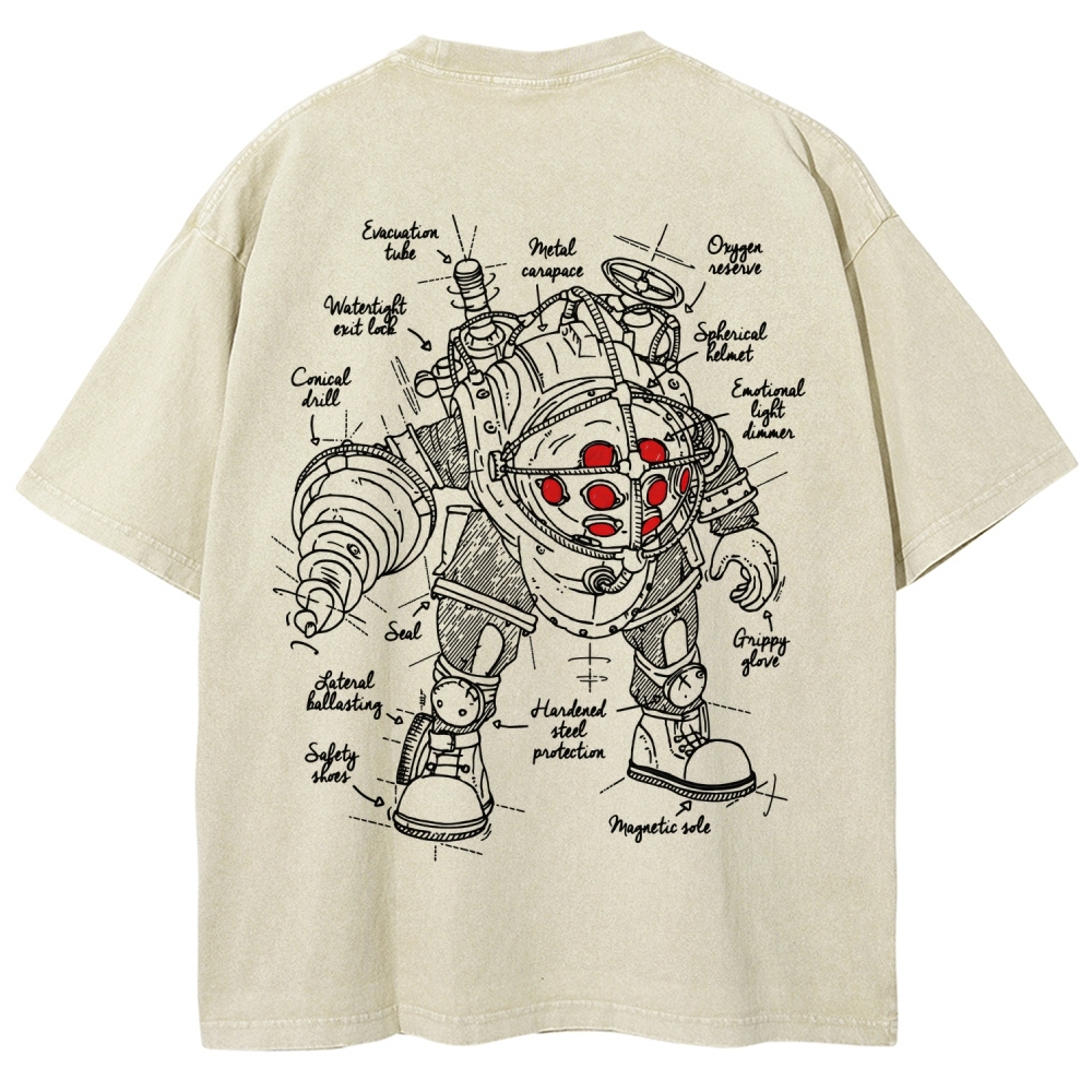 Bioshock Unisex Fit Washed T-Shirt