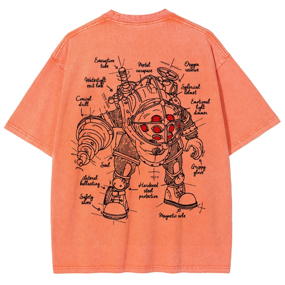 Bioshock Unisex Fit Washed T-Shirt