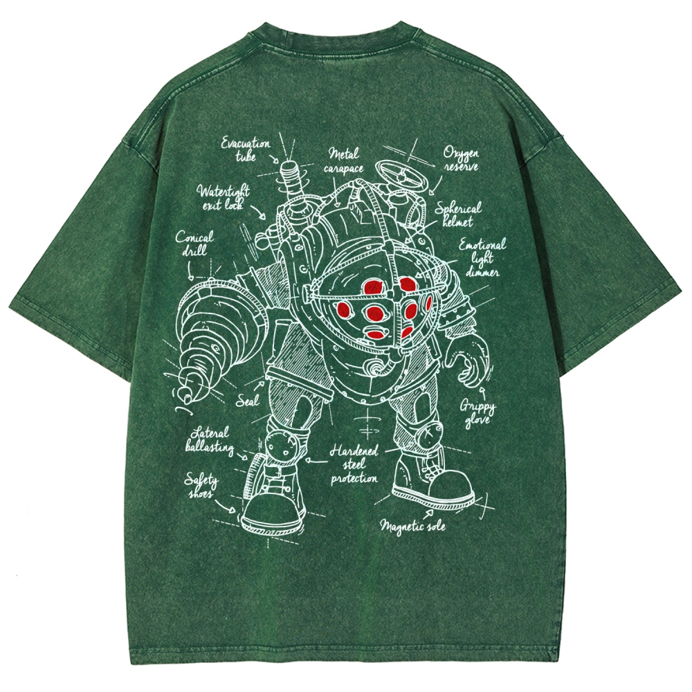 Bioshock Unisex Fit Washed T-Shirt