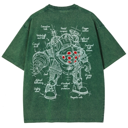 Bioshock Unisex Fit Washed T-Shirt
