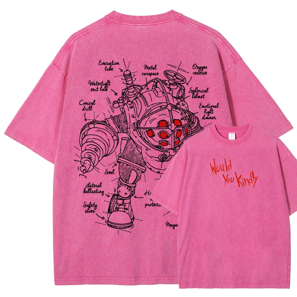 Bioshock Unisex Fit Washed T-Shirt