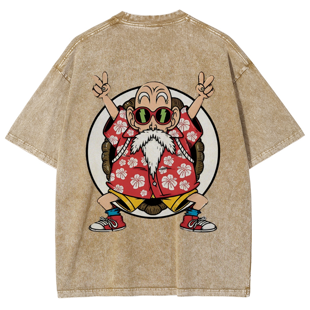 DRAGON BALL SUPER MASTER ROSHI Vintage Oversized T-Shirt