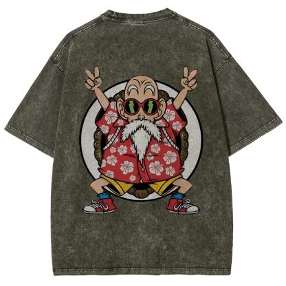 DRAGON BALL SUPER MASTER ROSHI Vintage Oversized T-Shirt