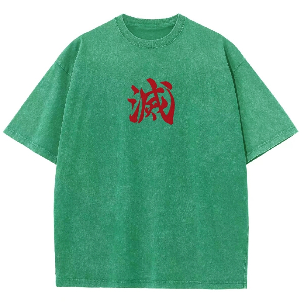 Demon Slayer Anime Unisex Washed T-Shirt