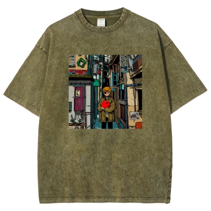 Denji & Pochita Washed T-shirt