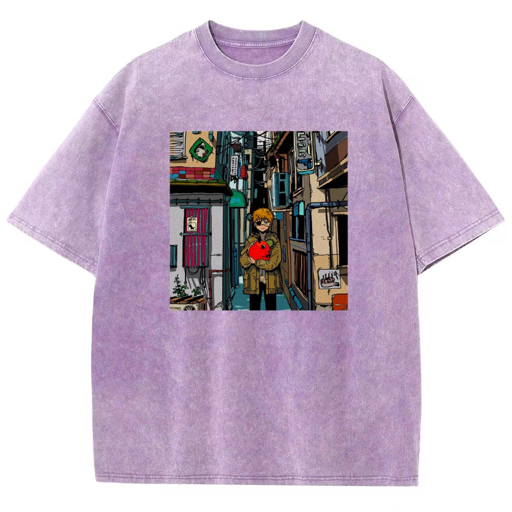 Denji & Pochita Washed T-shirt