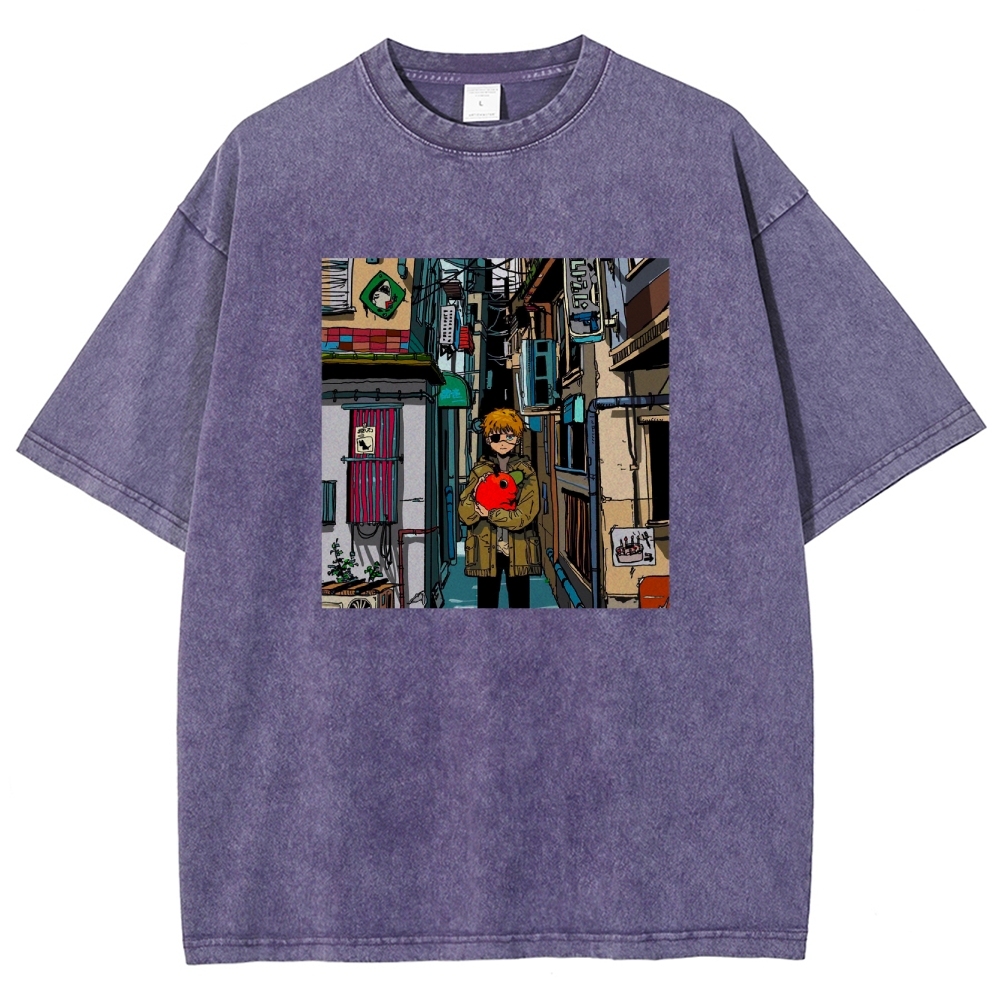 Denji & Pochita Washed T-shirt