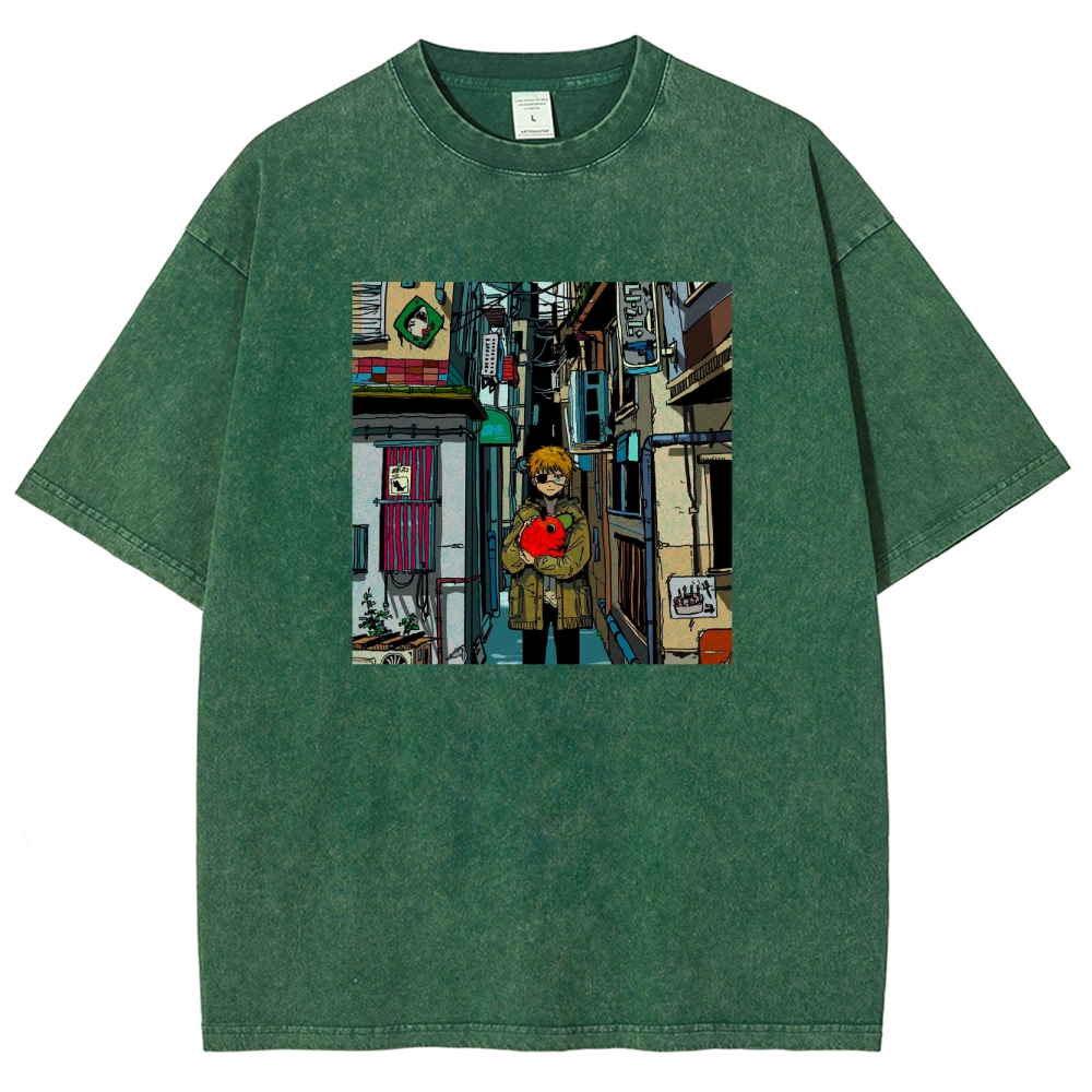 Denji & Pochita Washed T-shirt