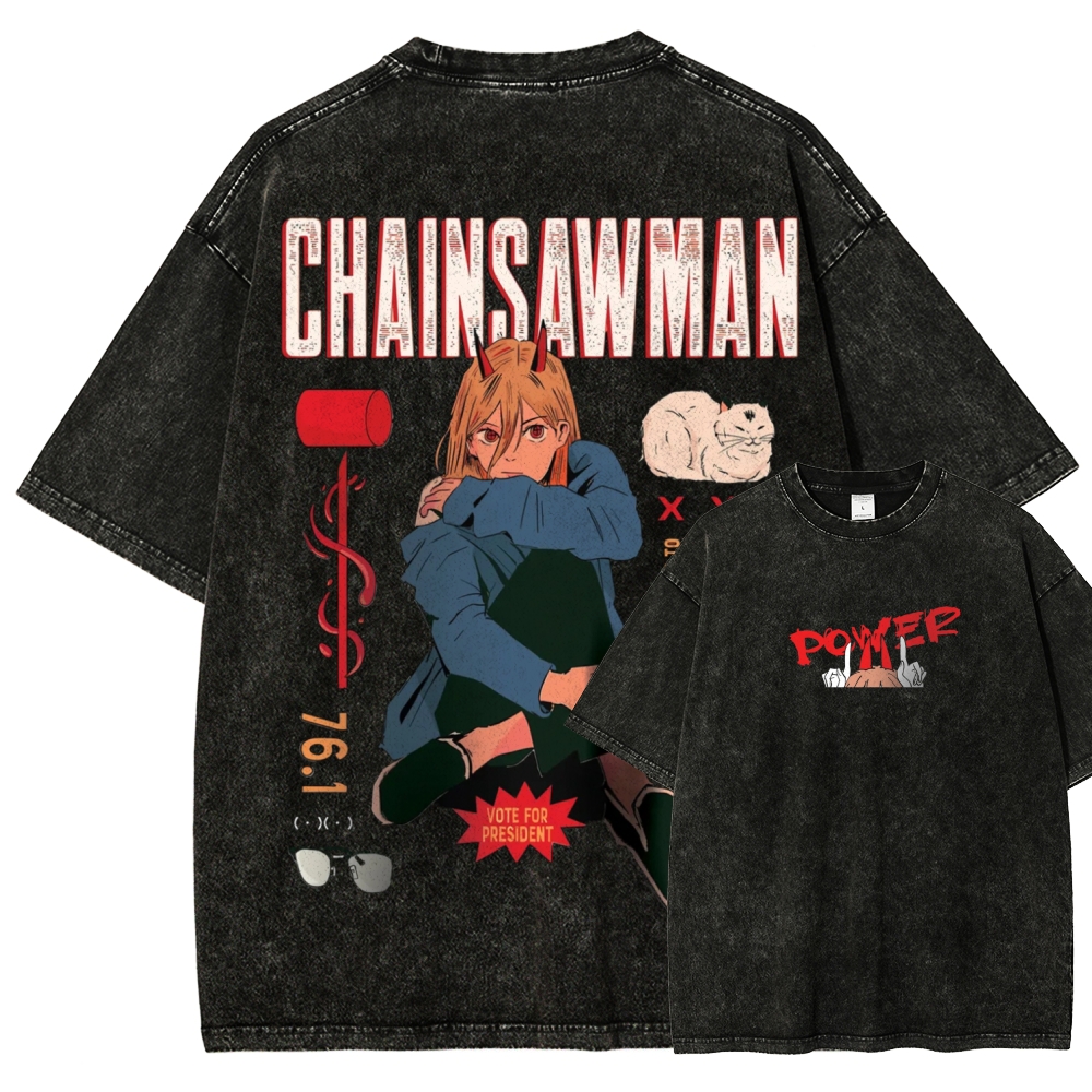 Power Patchwork Washed T-shirt
