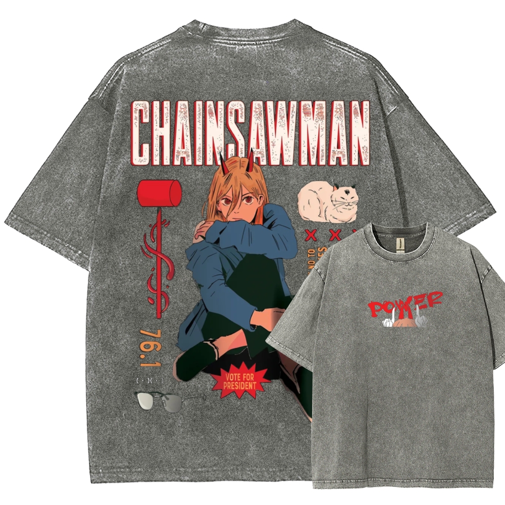 Power Patchwork Washed T-shirt