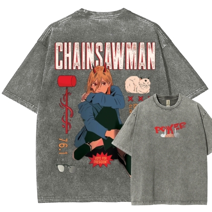 Power Patchwork Washed T-shirt