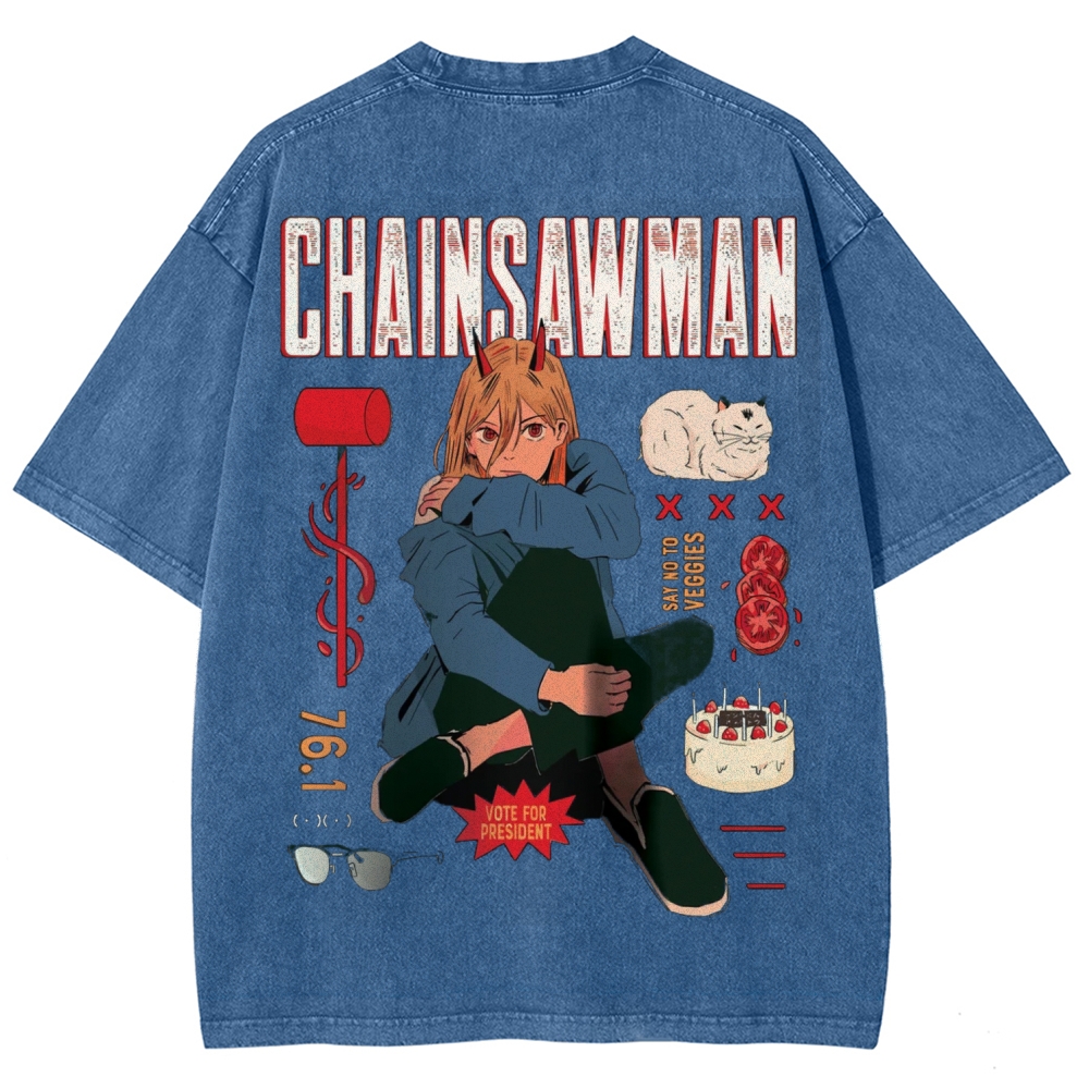 Power Patchwork Washed T-shirt