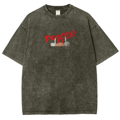 Power Patchwork Washed T-shirt