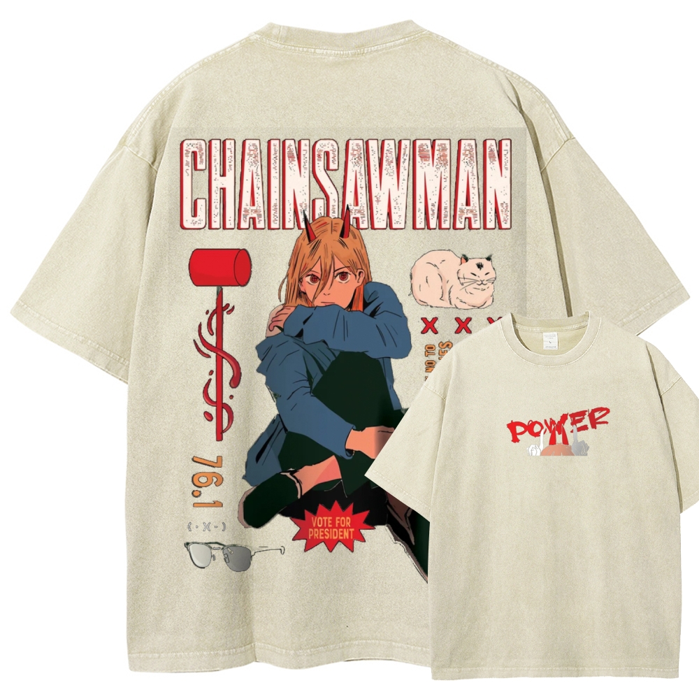 Power Patchwork Washed T-shirt