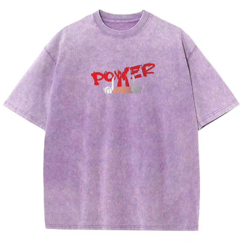 Power Patchwork Washed T-shirt