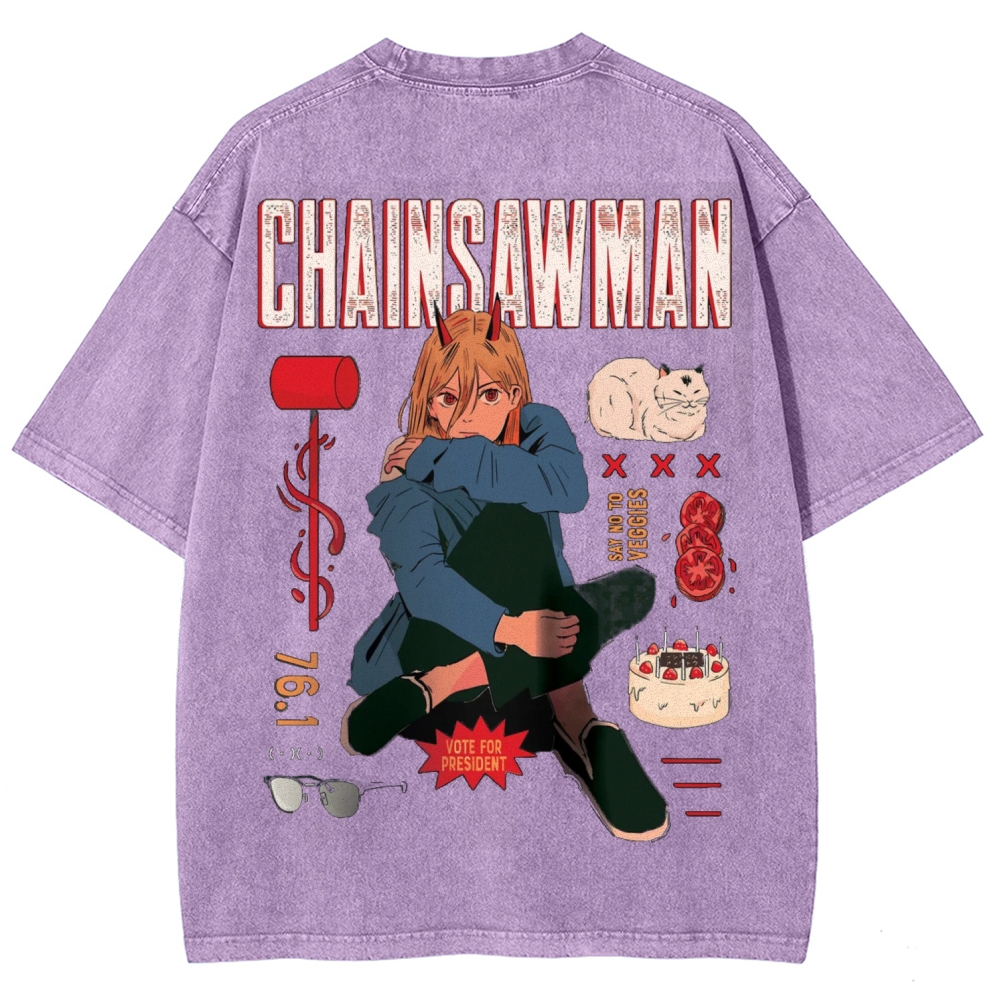 Power Patchwork Washed T-shirt