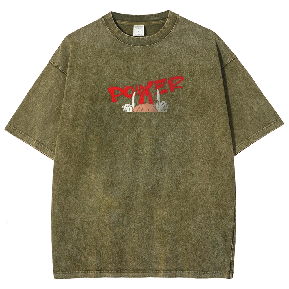 Power Patchwork Washed T-shirt