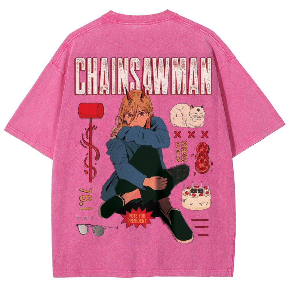 Power Patchwork Washed T-shirt