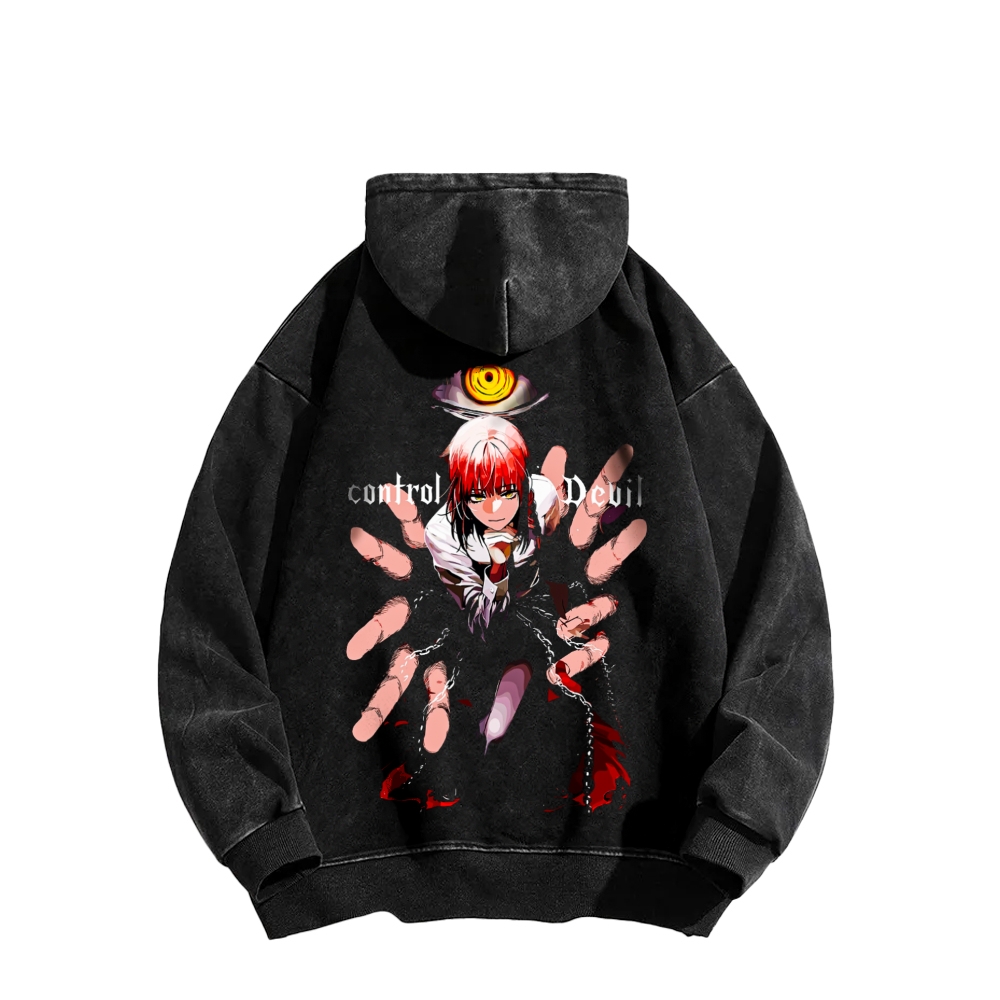 Control the Demon Wash Hoodie