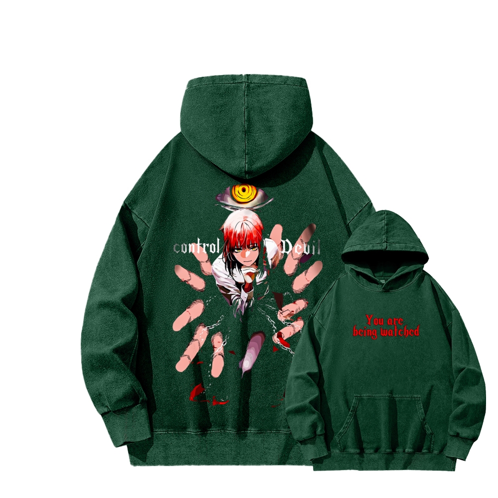 Control the Demon Wash Hoodie